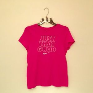 Nike pink tee size youth XL